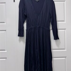 Babaton Deep Blue Long Sleeve Dress